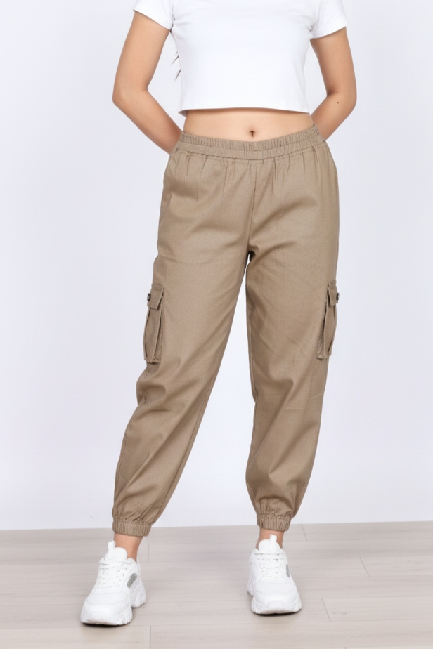 LEZAHRASIGNATURE Celana Panjang Wanita - Jogger Cargo Rinjani