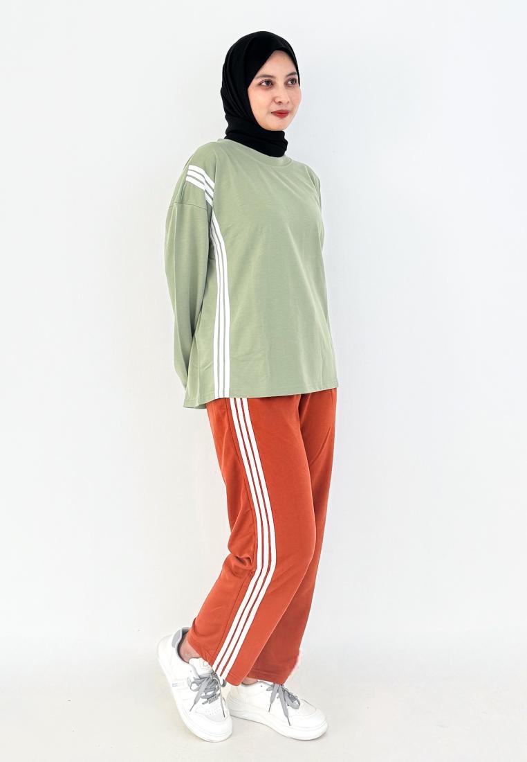 LEZAHRASIGNATURE Set Sporty Alena (Setelan Baju Olahraga) Sage Mint