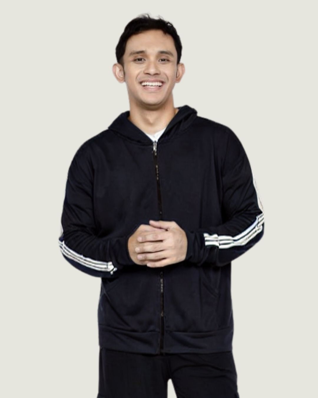 LEZAHRASIGNATURE Jaket Hoodie Pria Jemmy - HITAM