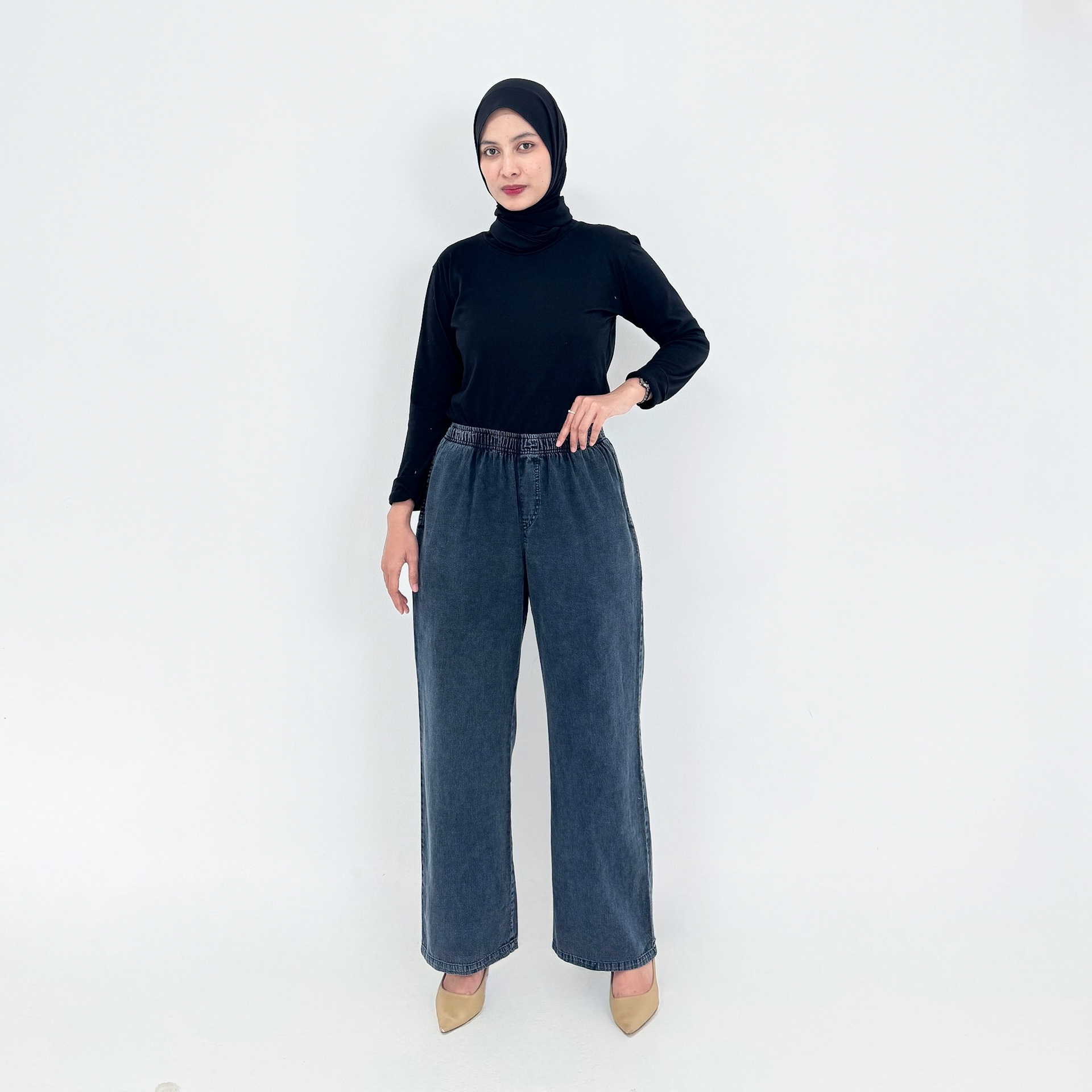 LEZAHRASIGNATURE Celana Panjang Wanita LIBBY SOFT DENIM PANTS