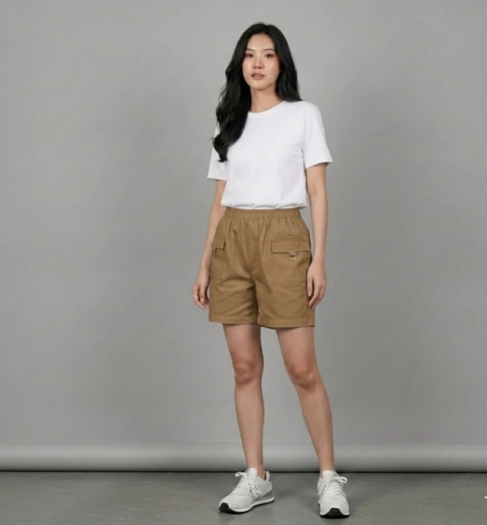 LEZAHRASIGNATURE Celana Pendek Wanita - Short Pants Pocket Lissa