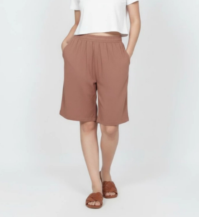 LEZAHRASIGNATURE Celana Pendek Katun Wanita SHORT MIDI PANTS DAILY