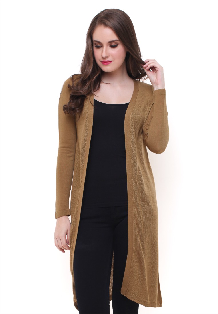 LGS - Sweater Wanita - Cardigan Lengan Panjang - Coklat - LST.360.U700.099.CLS