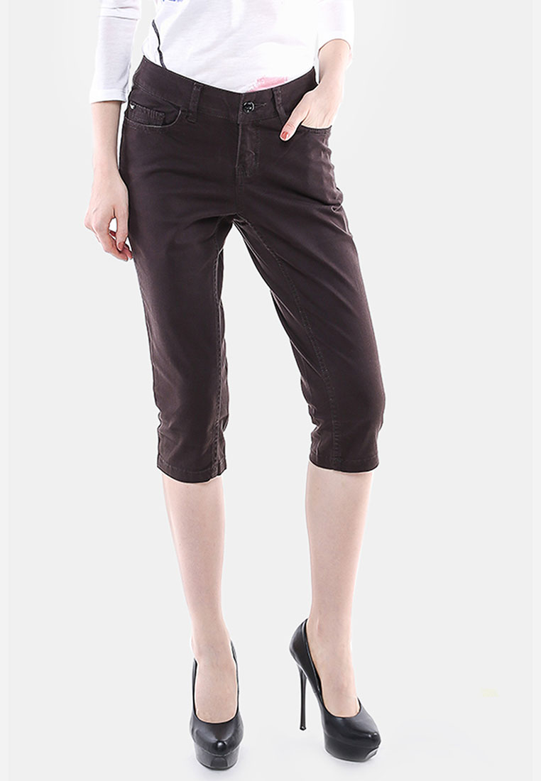LGS - Celana Jeans Capri Wanita - Warna Coklat - LCR.118.660.627.C