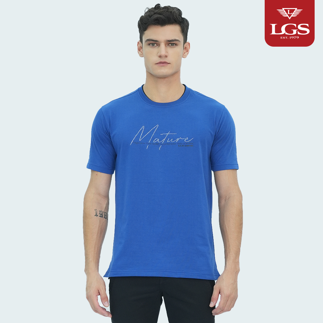 LGS - Fuxo Collection - Kaos Pria - T-Shirt Cowok - Gambar Sablon - Multi Warna - Slim Fit - JTS.322