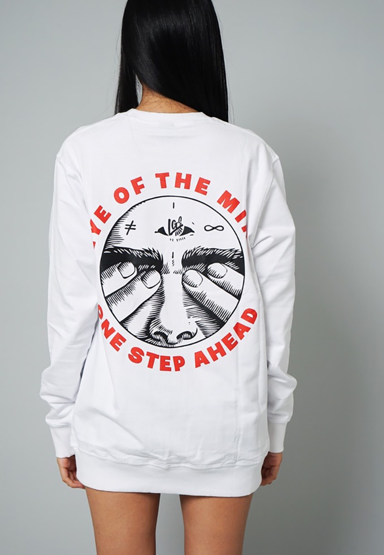 LGS Street - Eye Of the Mind - Sweatshirt - Putih - Streetwear - Unisex - SW.10.H002.001