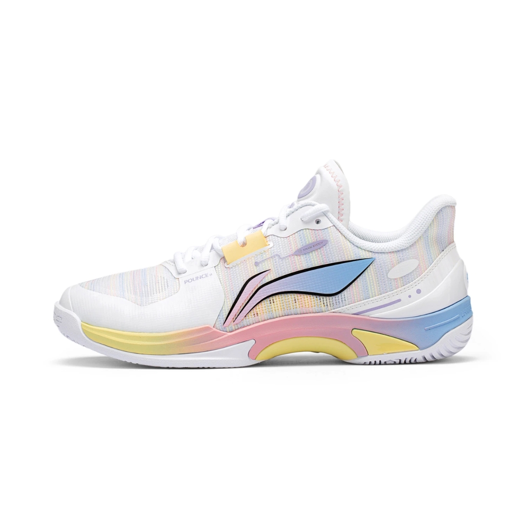 LI-NING New Lining Badminton Shoes Hunting II AYTV013 (Sepatu Badminton) Standard White