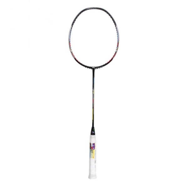 Li-Ning Badminton Racket Windstorm 72 Black/Charcoal/Peach - AYPR036-4 Free 2 Zipper+ String