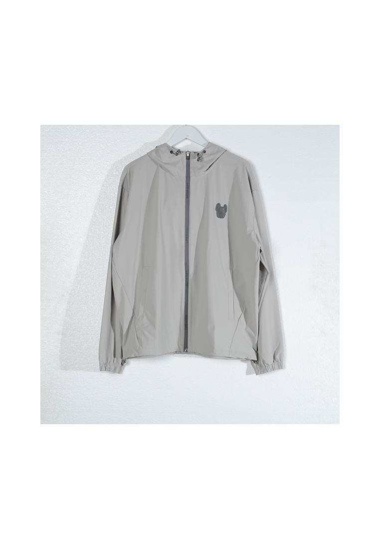LIFEWORK Hoodie LIFE WORK RADOG PATCH TEXT BACK BLACK LIGHT GREY ZIP TRACK HOODIE 100% ORIGINAL