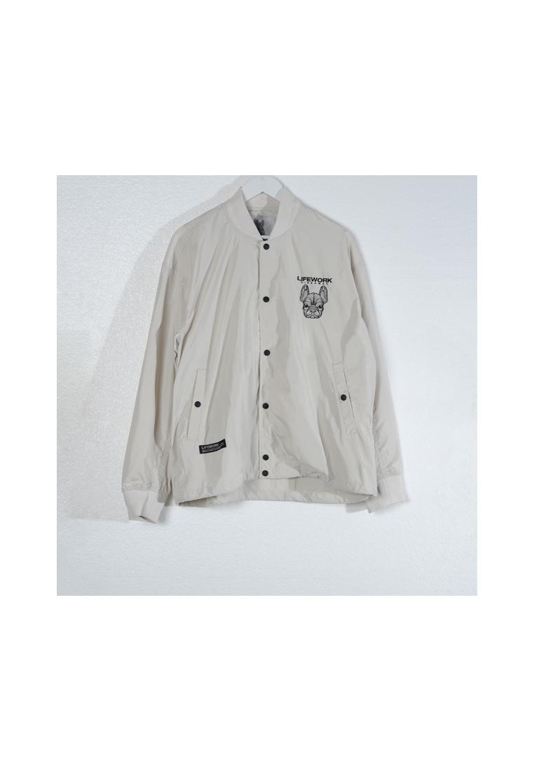 LIFEWORK Jaket LIFE WORK HIDEAWAY RADOG POCKET BEIGE VARISTY JACKET 100% ORIGINAL