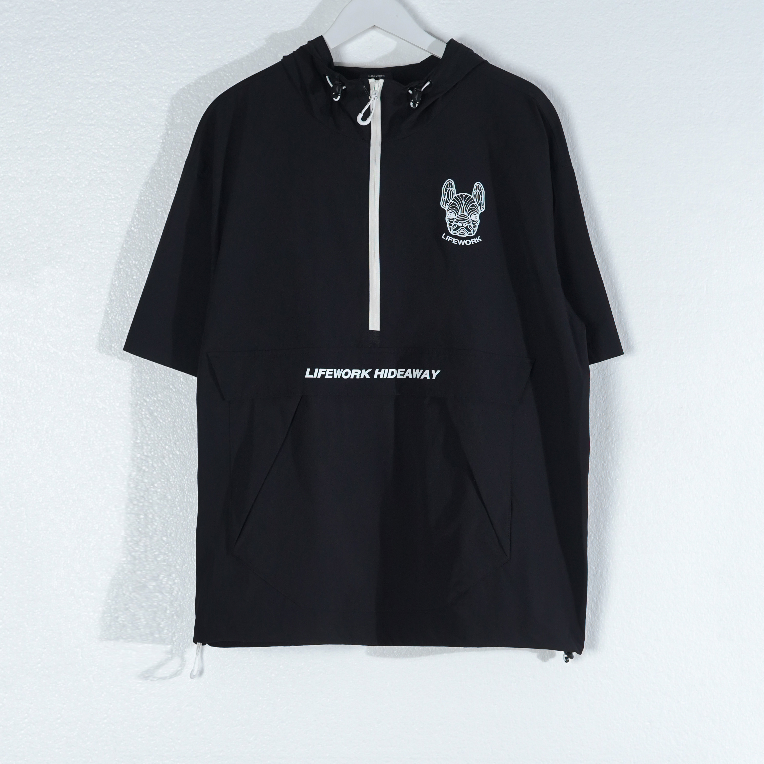 LIFEWORK Hoodie LIFE WORK HIDEAWAY RADOG WHITE LINE ZIP UP HOODIE 100% ORIGINAL