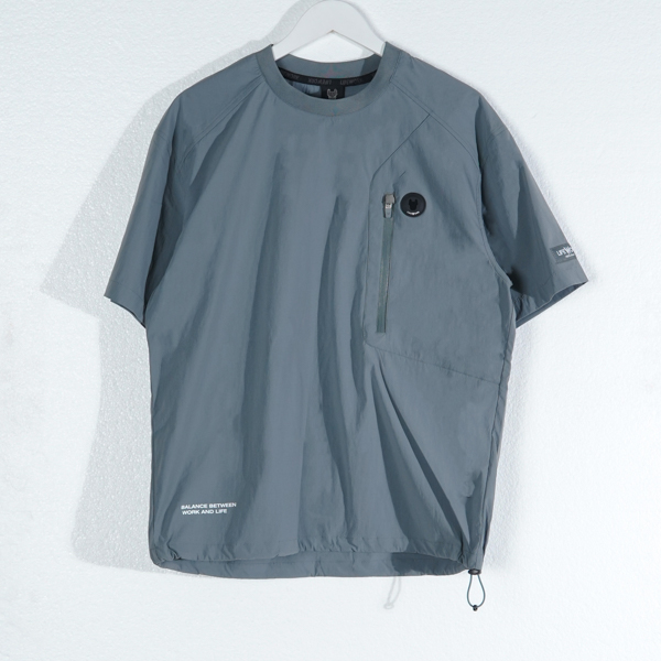 LIFEWORK Kaos LIFE WORK METAL LOGO ZIP POCKET BLUE TSHIRT 100% ORIGINAL