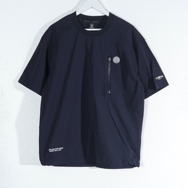 LIFEWORK Kaos LIFE WORK METAL LOGO ZIP POCKET BLACK TSHIRT 100% ORIGINAL