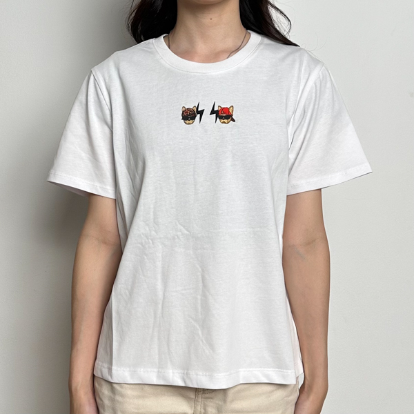 LIFEWORK Kaos LIFE WORK DUO HEAD RADOG WHITE CROP TEE 100% ORIGINAL