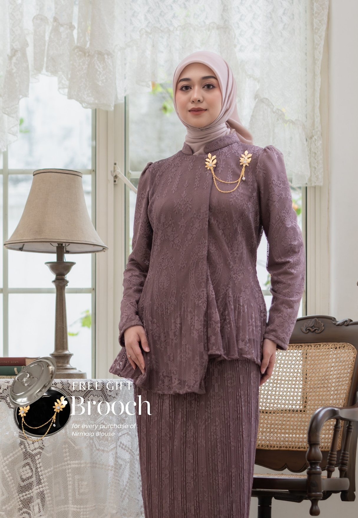 LISH Nirmala Blouse - Plum