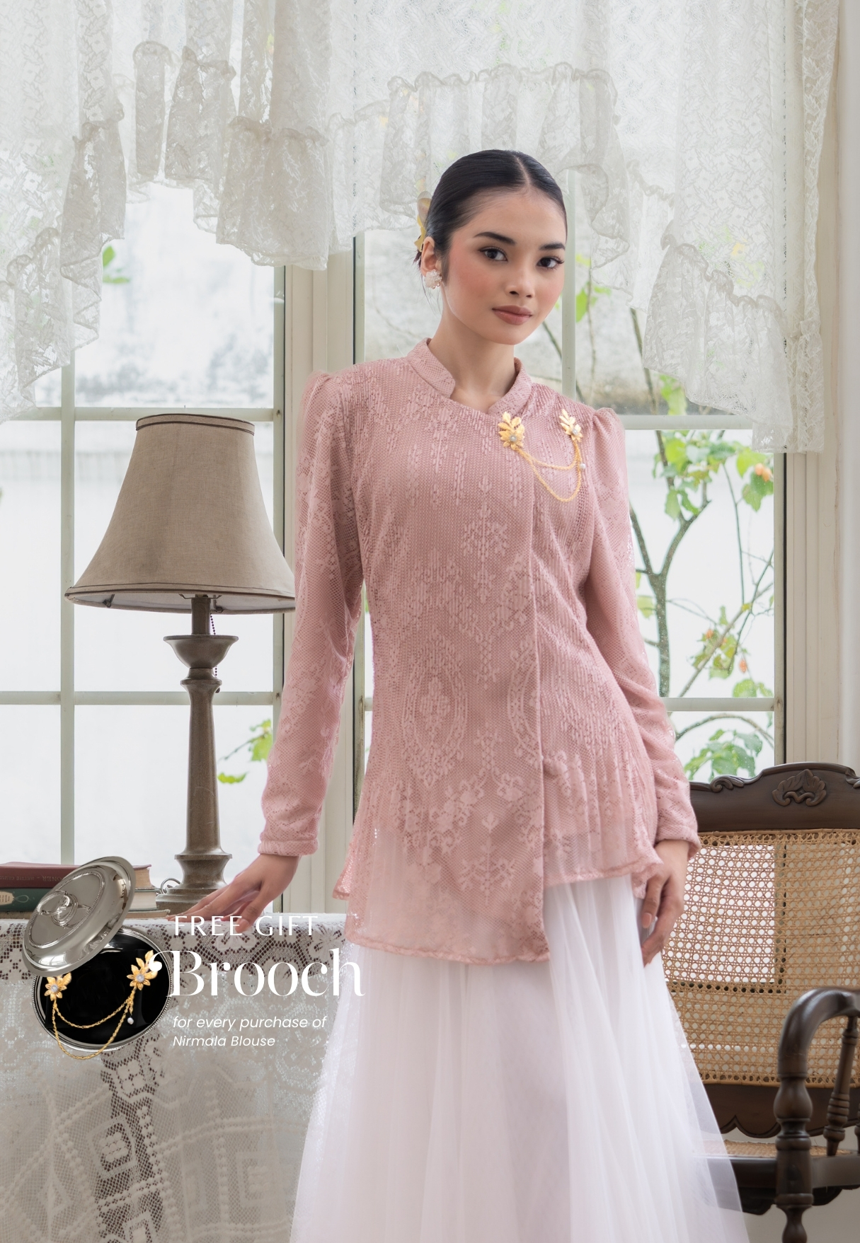 LISH Nirmala Blouse - Rose