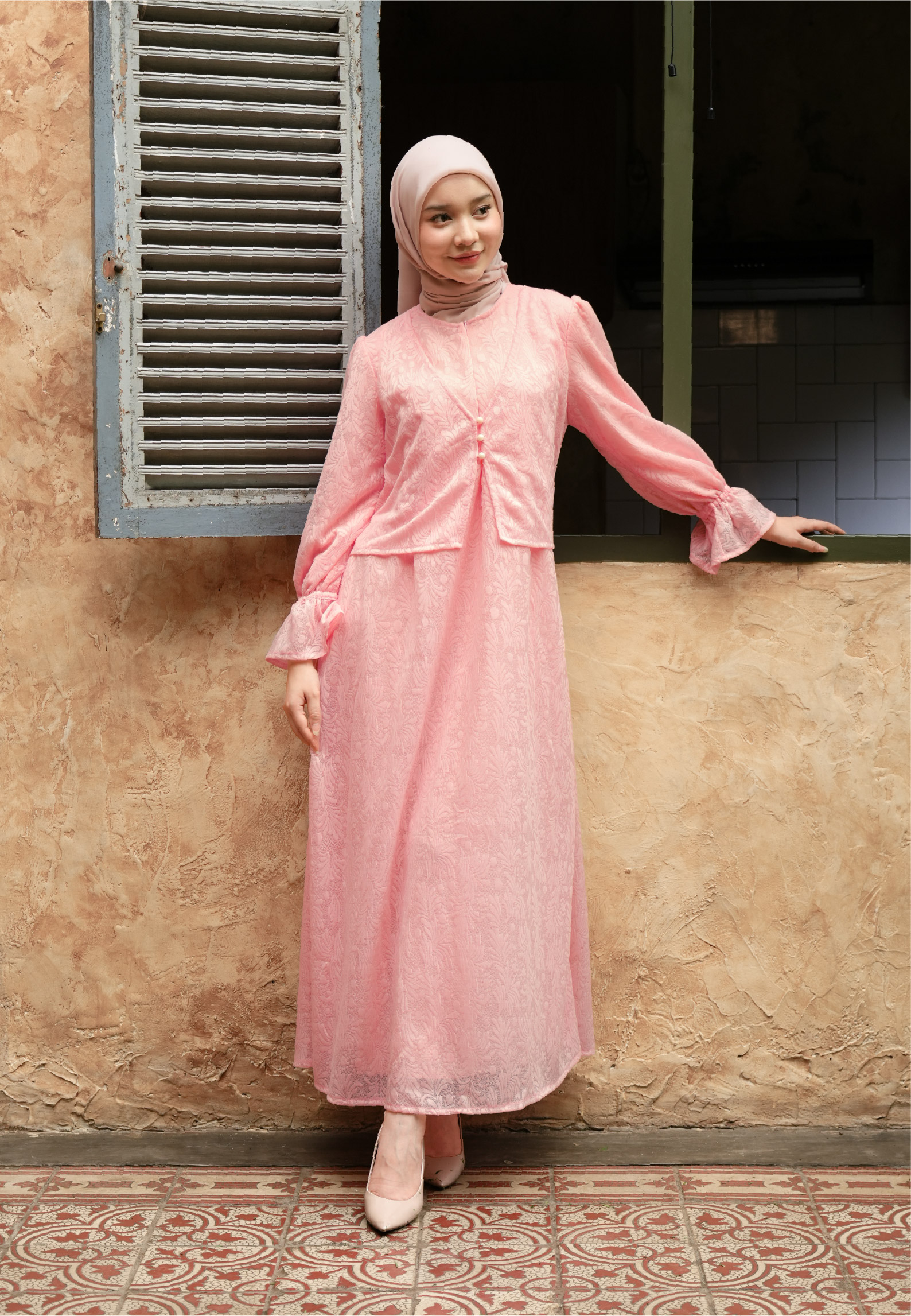 LISH Dahlia Dress - Peony