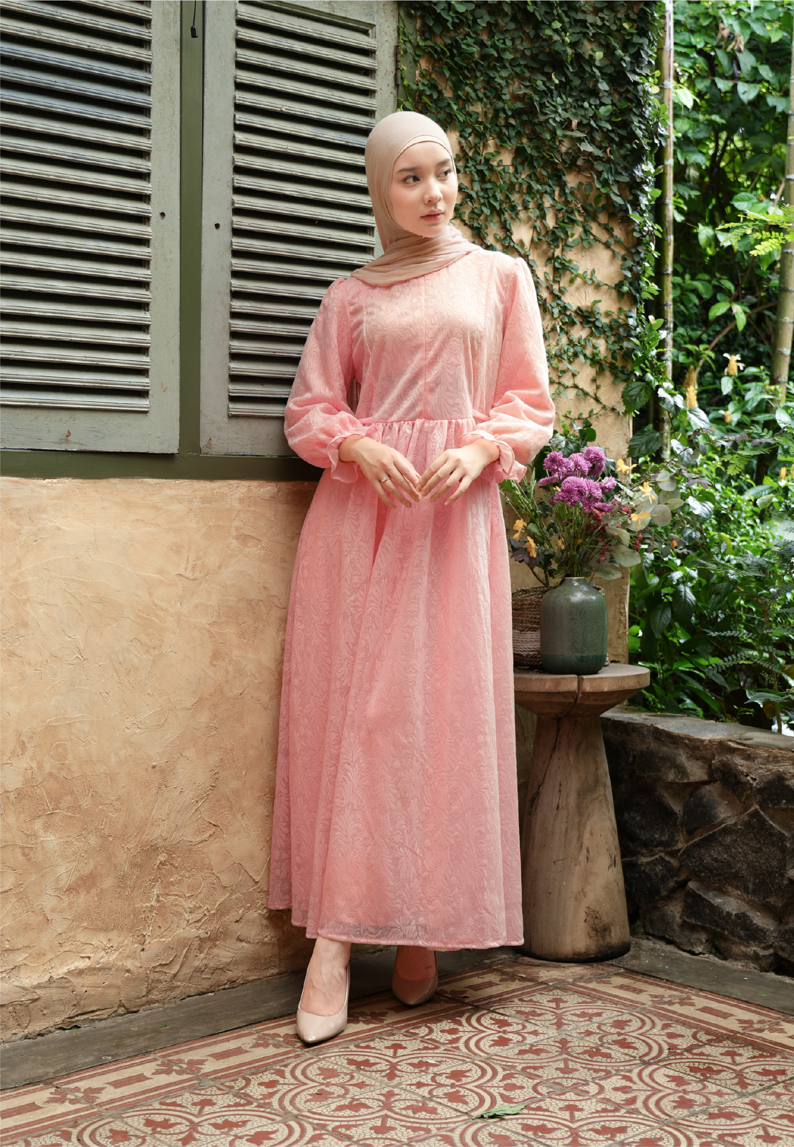 LISH Hamidah Dress - Peony