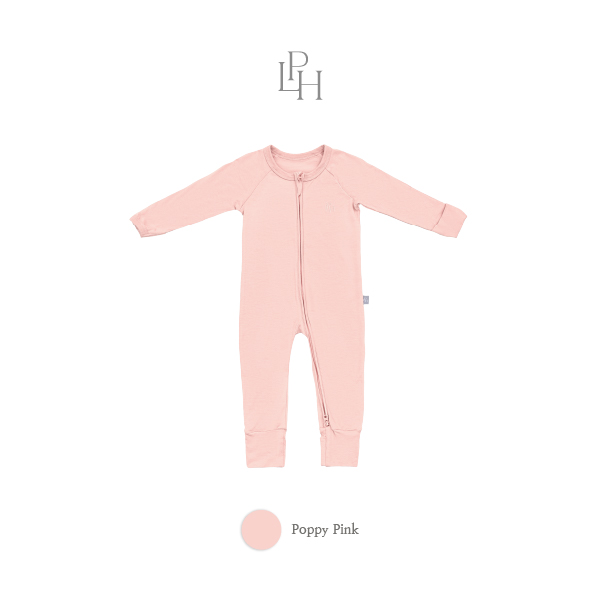 Little Palmerhaus - Baby Sleepsuit 15.0 (Jumper Bayi Lengan Panjang) Poppy Pink