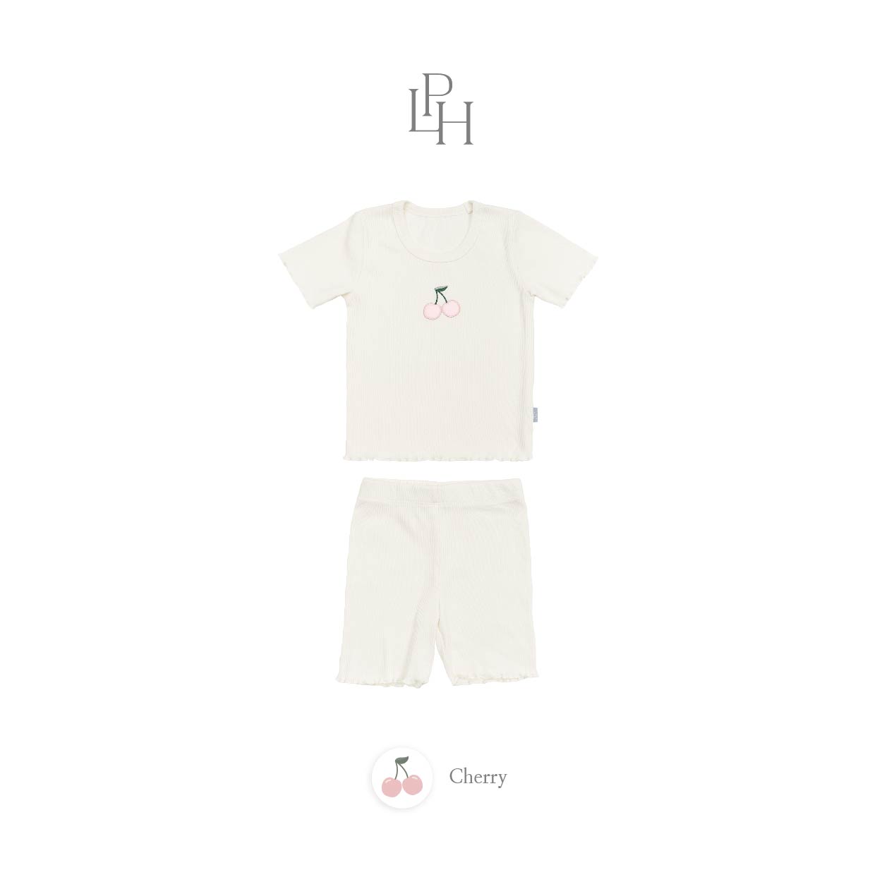 Little Palmerhaus - Audrey Girl Attire Set (Setelan Anak Perempuan) Cherry