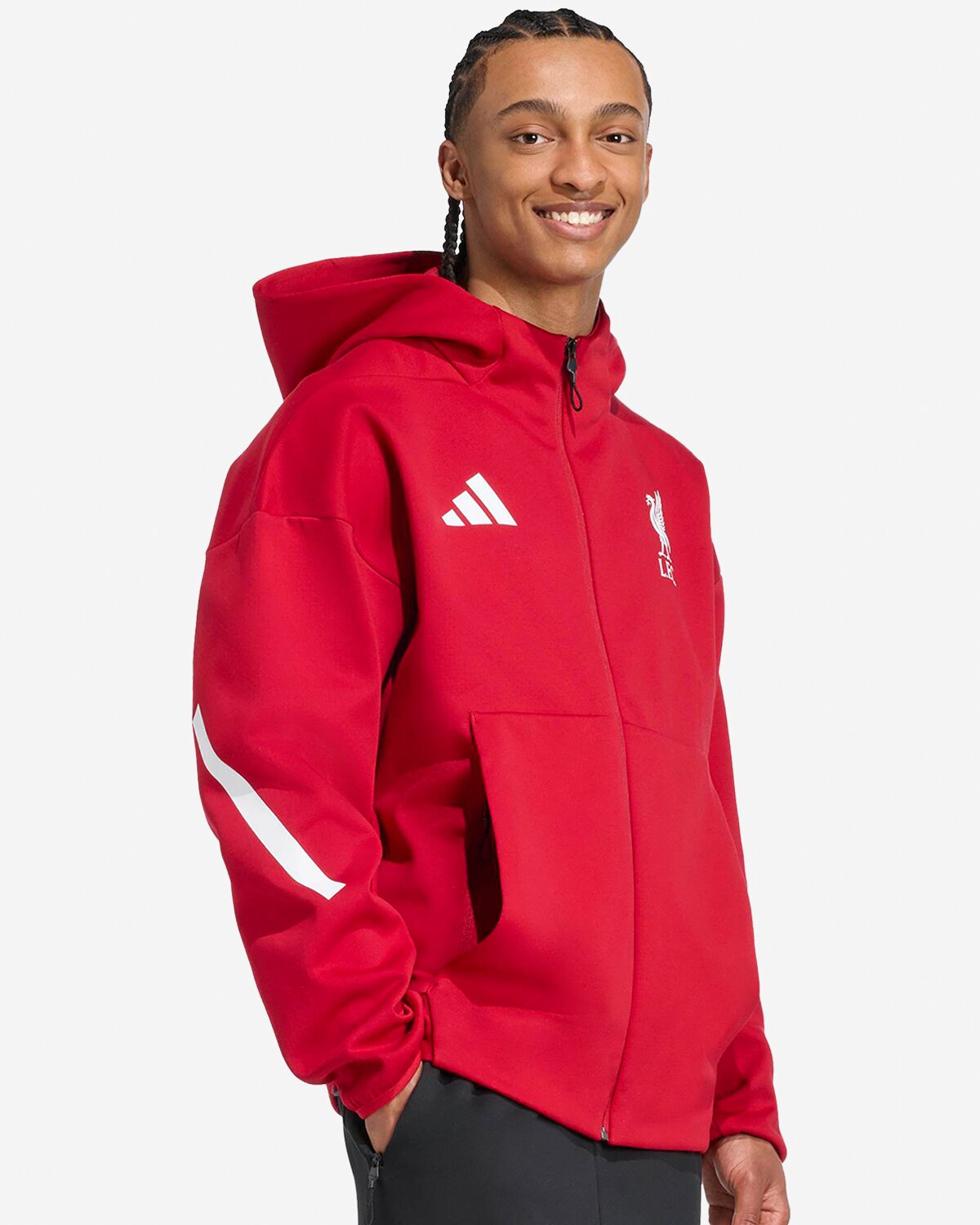 Liverpool FC adidas Z.N.E. Anthem Jacket - Official LFC Jaket Original Pria
