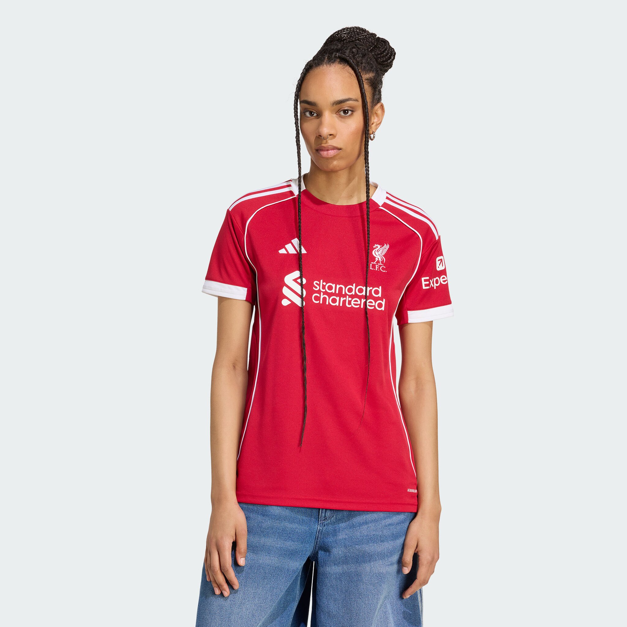 Liverpool FC [Home] Liverpool FC adidas 25/26 Jersey - Official LFC Jersey Original Wanita