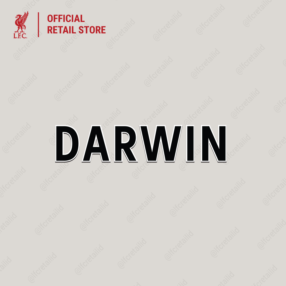 Liverpool FC [NAME ONLY] Liverpool FC Player Name Darwin Epl 2023 - Black