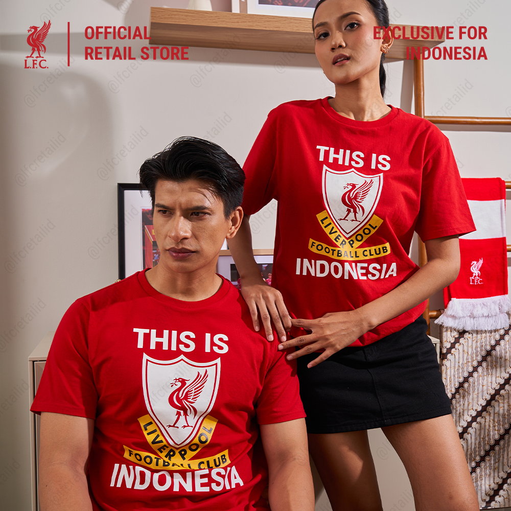Liverpool FC [EXCLUSIVE HANYA DI INDONESIA] “This Is Indonesia” Tee - Kaos Dewasa Official Liverpool