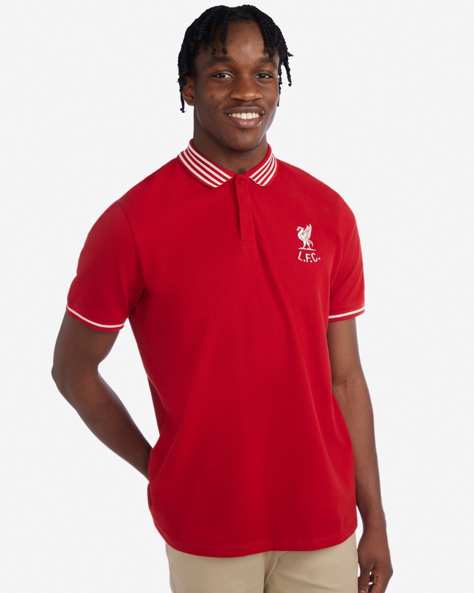 Liverpool FC Liverpool Liverpool FC Mens Shankly Polo RedMen - Official LFC Polo Original Pria A21GL