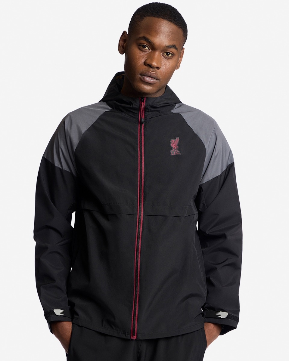 Liverpool FC Funnel Windcheater - Official LFC Jaket Original Pria