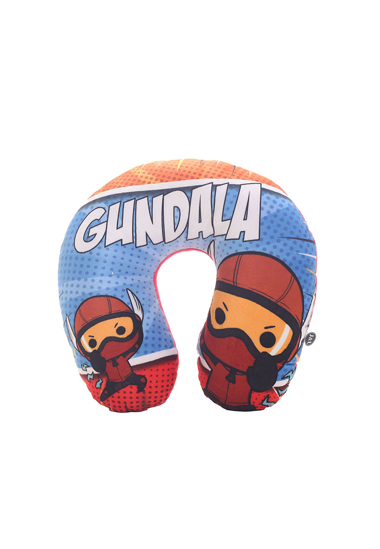 Locally Blend Bantal Leher Headrest Gundala Biru Merah
