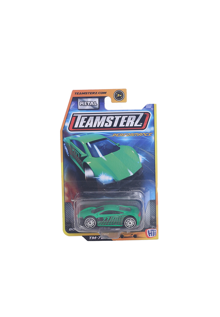 Locally Blend Mainan Anak Mobil Teamsterz Diecast Type H Mobil Balap Hijau TM-7B