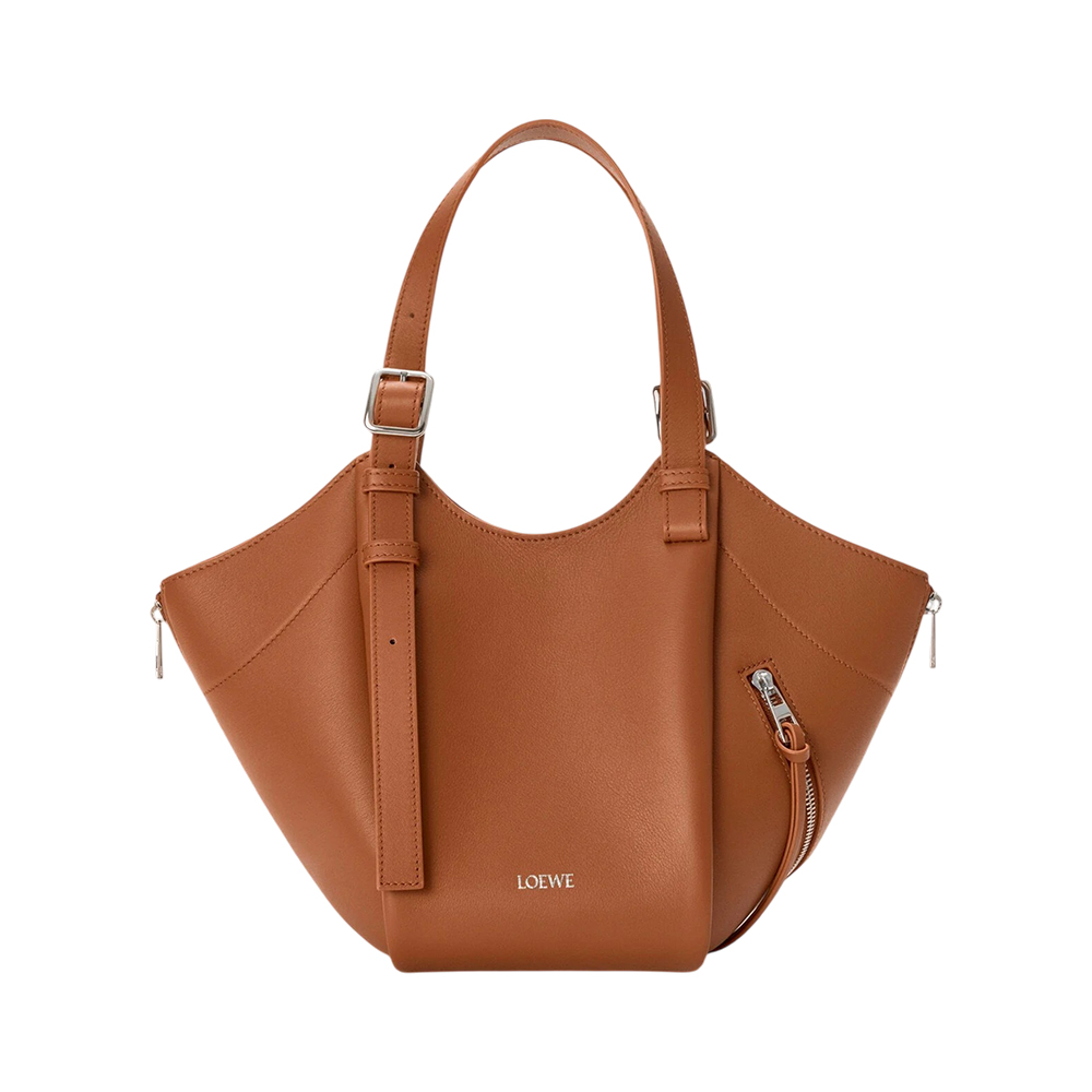 LOEWE Hammock Flip Bag in Classic Calfskin Squirrel