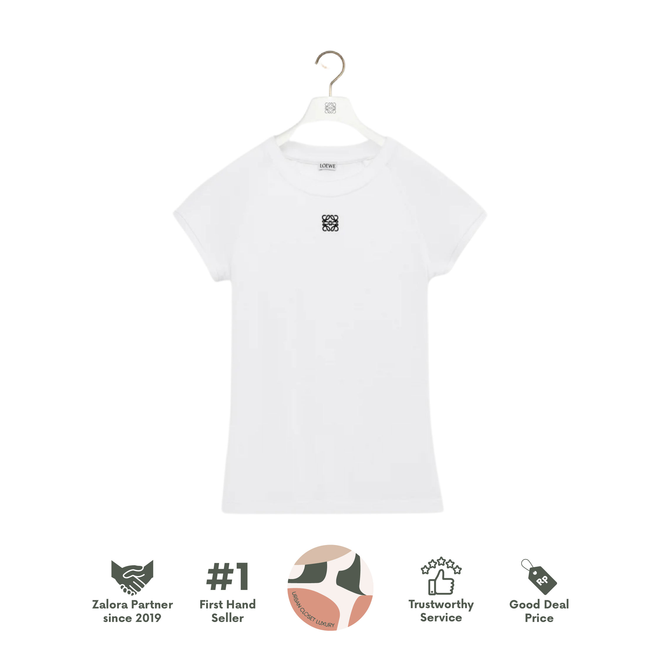 LOEWE Small Fit T-shirt In Cotton Blend White Size M