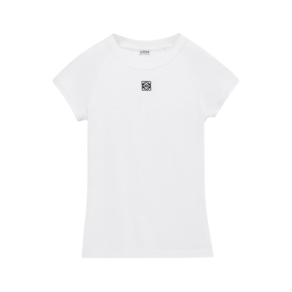 LOEWE Small Fit Cotton Blend T-Shirt White
