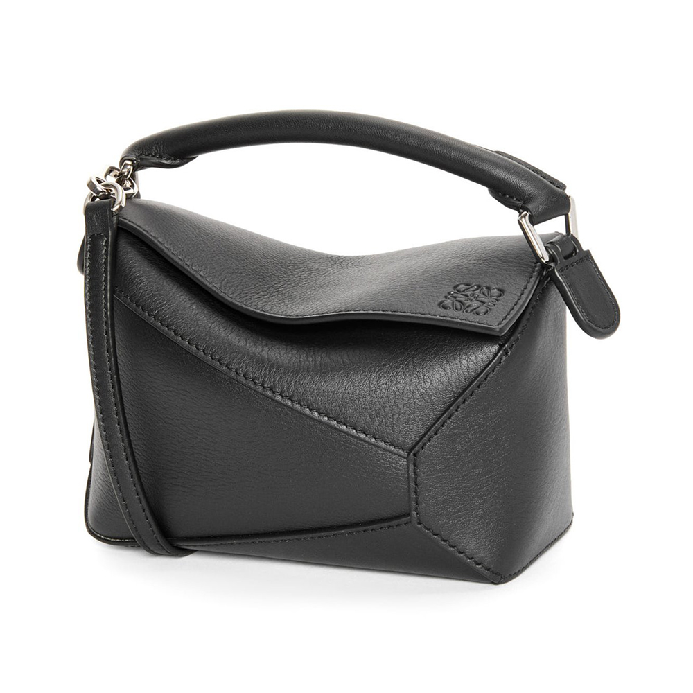 LOEWE Mini Puzzle Edge Bag Classic Calfskin Black
