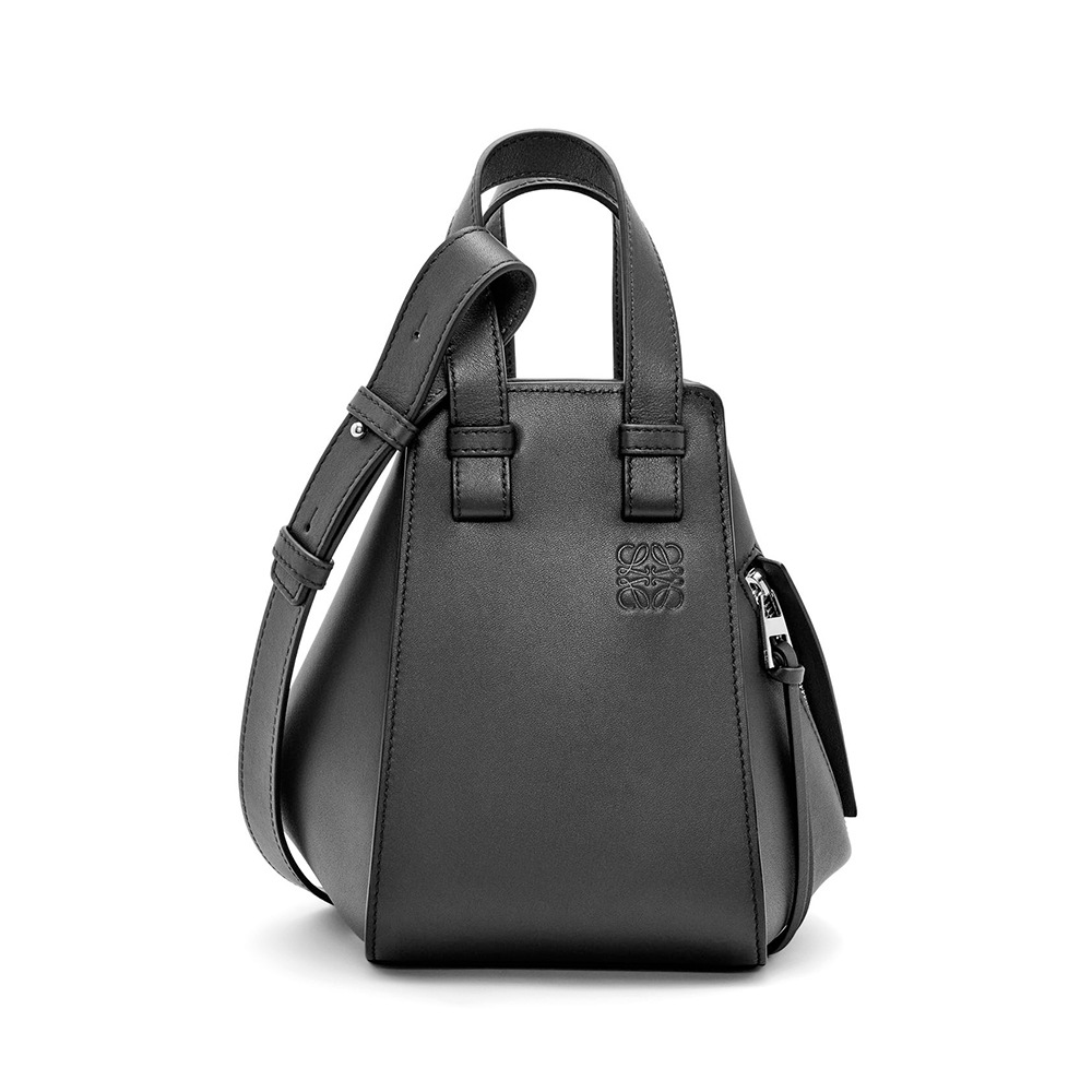 LOEWE Compact Hammock Bag in Classic Calfskin Black