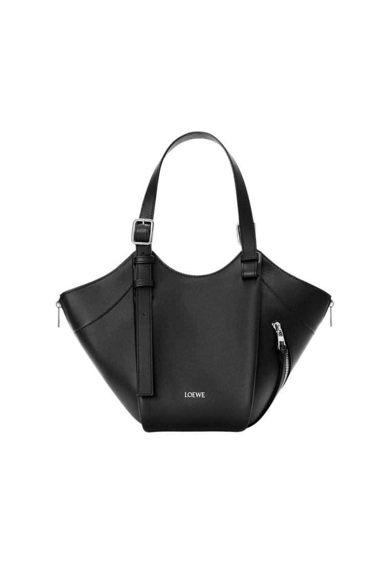 LOEWE Hammock Flip Bag in Classic Calfskin Black
