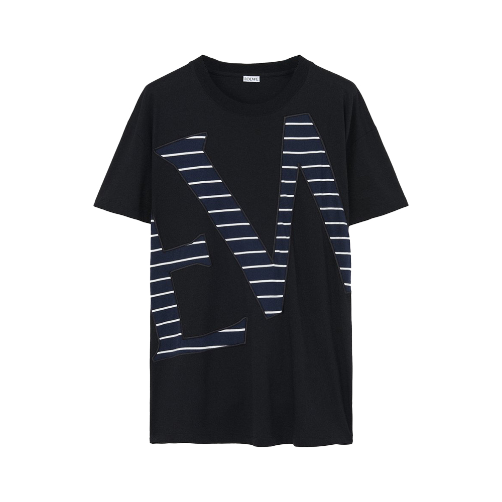 LOEWE Relaxed Fit T-Shirt in Cotton Black