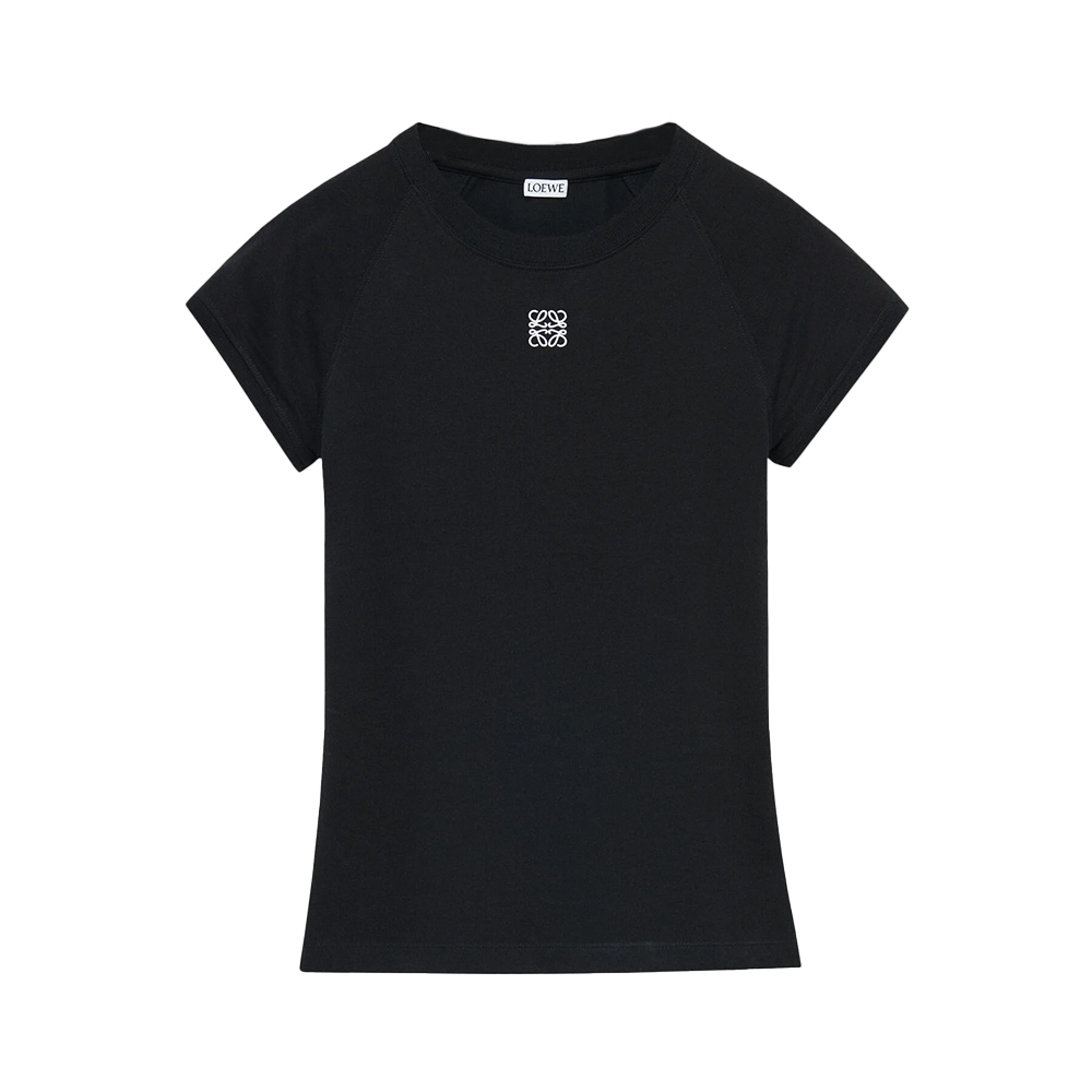 LOEWE Small Fit Cotton Blend T-Shirt Black