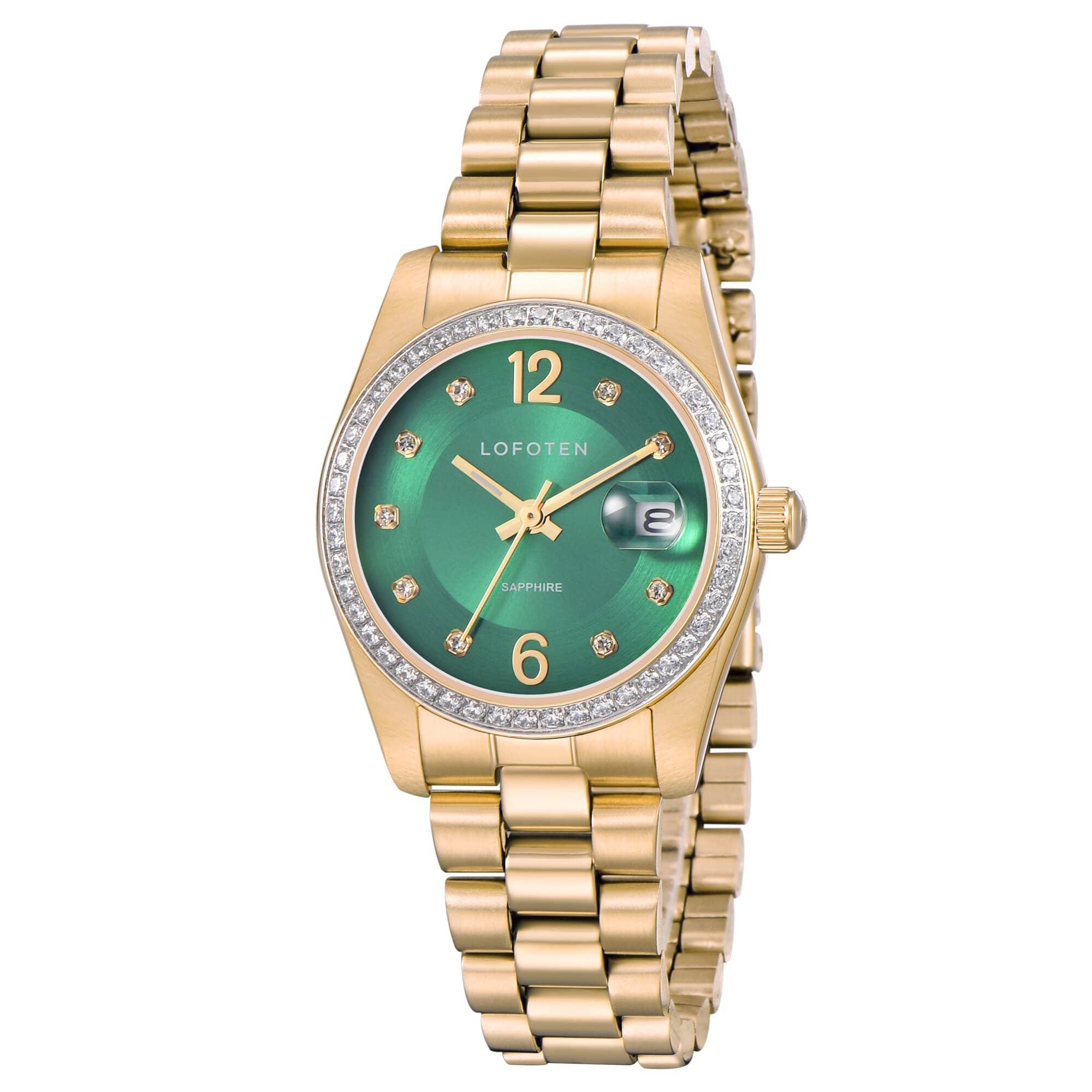 Lofoten Jam Tangan LOFOTEN 2323 Kaca Sapphire Stainless Original