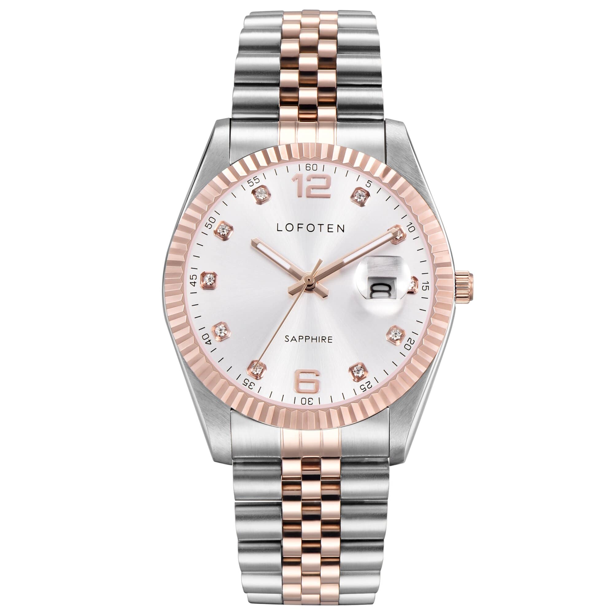 LOFOTEN Jam Tangan Analog Pria F-8105M Stainless Steel - RTT1 RoseGold