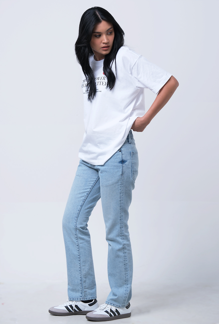 LOGO JEANS Kaos Wanita Oversize Xyla