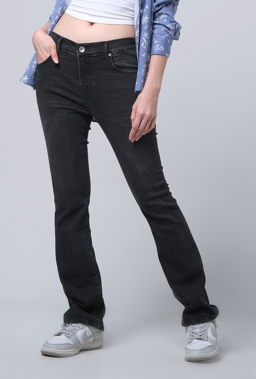 LOGO JEANS Celana Jeans Wanita Bootcut J2