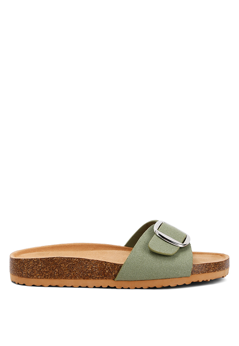 London Rag Sandal Slip-On Tali Gesper Hijau