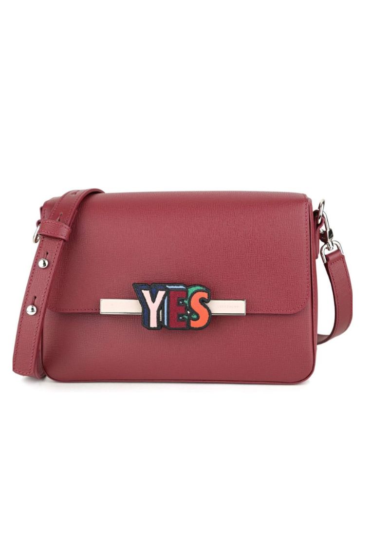 Longchamp Sling Medium Ladies Game Maroon