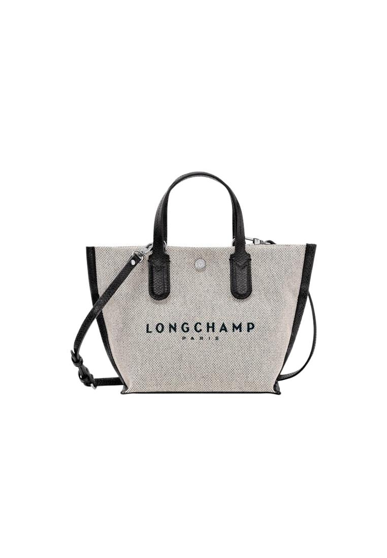 Longchamp-Ecru Xs Canvas Essential