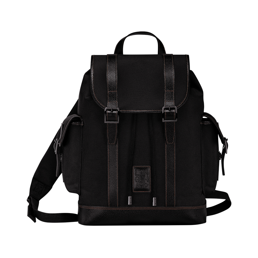 LONGCHAMP Boxford Canvas Backpack Black