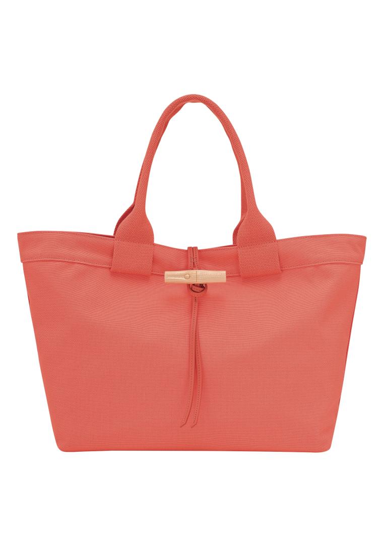 LONGCHAMP Le Roseau L Tote Bag - Pink Sunset