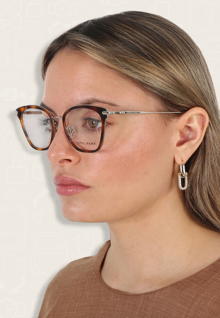 Longchamp Demo Square Ladies Eyeglasses